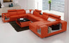 Stylish U-Shaped Sectional Leather Sofa / Lixra