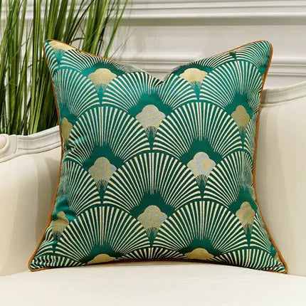 Shimmering Green & Colorful Pillow Cover/ Lixra