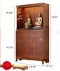 Lotus Touch Elegant Solid Wood Cabinet With Metal Handle / Lixra