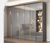 Multi-Functional Glassware & Wooden Base Wardrobe/ Lixra