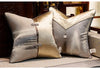 Shiny Silver And Purple Pillow Cover / Lixra