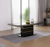 Modern Black Wooden Dining Table / Lixra
