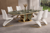 Unique Design Marble Top Dining Table Set