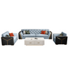 Chesterfield Leather 3-Piece Sofa Set / Lixra