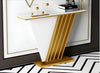 Modern V-Shaped Marble Accent Table / Lixra