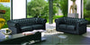 3-Pcs Chesterfield Leather Sofa Set / Lixra