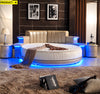Luxurious Design Leather LED Round Bed / Lixra
