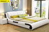 Stylish Luxurious Aesthetic Soft Leather Bed / Lixra