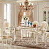 Wooden Finish European Dining Table Set / Lixra