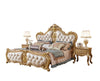 Antique Inspired European Style Leather Bed / Lixra