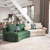 Contemporary Curved Velvet Fabric Sofa Set / Lixra