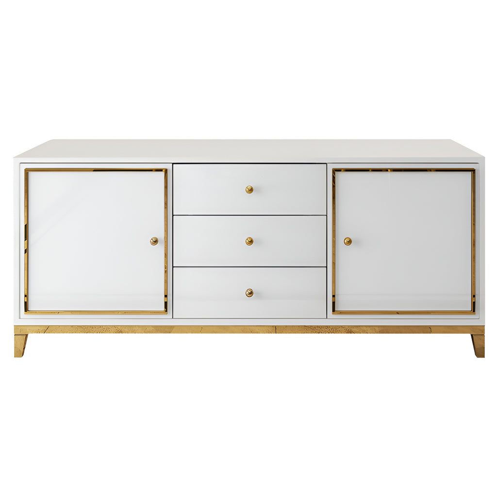 Light Glossy Wooden Modern Buffet Table / Lixra