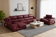 Appealing Modern Leather Sectional Sofa / Lixra