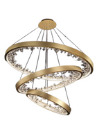 Gleamy Circle Crystal Pendant Light / Lixra