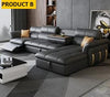 Modern Multifunctional Electrical Leather Recliner Sofa Bed / Lixra