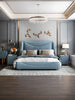 Modern Luxurious Leather Bed With Headboard / Lixra