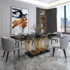Lavish Design Marble Dining Table Set / Lixra