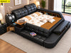 Exquisite Modern Leather Bed with Sofa Section / Lixra