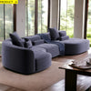 Round Fabric Sofa Set with Chaise / Lixra