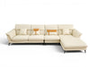 Beige Color Genuine Leather Sectional Sofa / Lixra