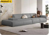 Modern Leather Upholstered Unique Sectional Sofa Set / Lixra