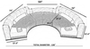 Modern Curved Sectional Fabric Sofa Set