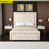Modern Light Luxurious Velvet Fabric Bed / Lixra
