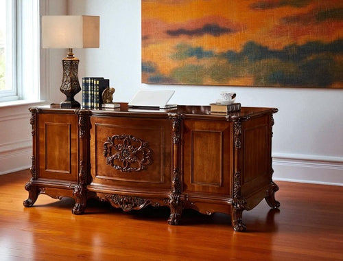 European Style Wooden Computer Desk For Office / Lixra