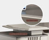 Modern L-Shaped Grill Design Computer Desk/ Lixra