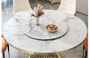 Luxurious Round Marble Dining Table Set