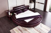 Italian Modern Designed Leather Round Bed