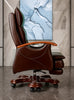 Reclining Leather Office Chair with 360-Degree Swivel / Lixra