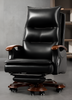 Reclining Leather Office Chair with 360-Degree Swivel / Lixra