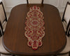 Red Gold Embroidered Table Runner / lixra