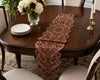 Red Gold Embroidered Table Runner / lixra