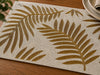 Handcrafted Beaded Leaf Placemat Set Of 2 / Lixra