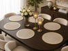 Elegant Ivory Pearl Beaded Placemat Set of 2 / Lixra