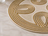 Gold & Ivory Paisley Beaded Placemat Set Of 2 / Lixra
