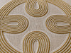 Gold & Ivory Paisley Beaded Placemat Set Of 2 / Lixra
