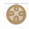 Gold & Ivory Paisley Beaded Placemat Set Of 2 / Lixra