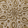 Ivory & Gold Mandala Beaded Placemat Set of 2 / Lixra