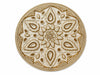Ivory & Gold Mandala Beaded Placemat Set of 2 / Lixra