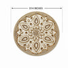 Ivory & Gold Mandala Beaded Placemat Set of 2 / Lixra