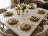 Gold and Ivory Beaded Placemat Set Of 2 / Lixra