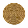 Golden Round Beaded Placemat Set Of 2 / Lixra