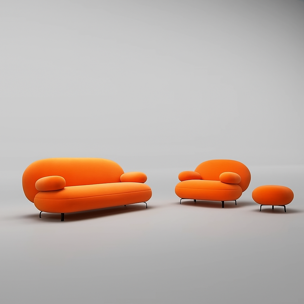 Wondrous Microfiber Fabric 3-Piece Sofa Set / Lixra