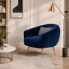 Scandinavian Style Fabric Accent Chair / Lixra