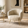 Scandinavian Style Fabric Accent Chair / Lixra