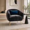 Scandinavian Style Fabric Accent Chair / Lixra