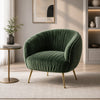 Scandinavian Style Fabric Accent Chair / Lixra